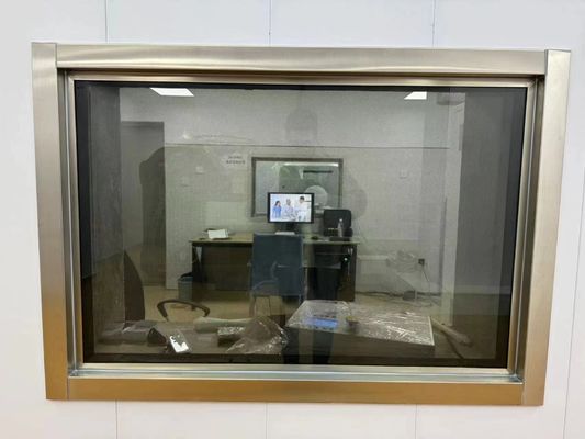 Un buen precio. 99 por ciento UVproof Ventana blindada Marco de acero resistente Ventanas a prueba de radiación en línea